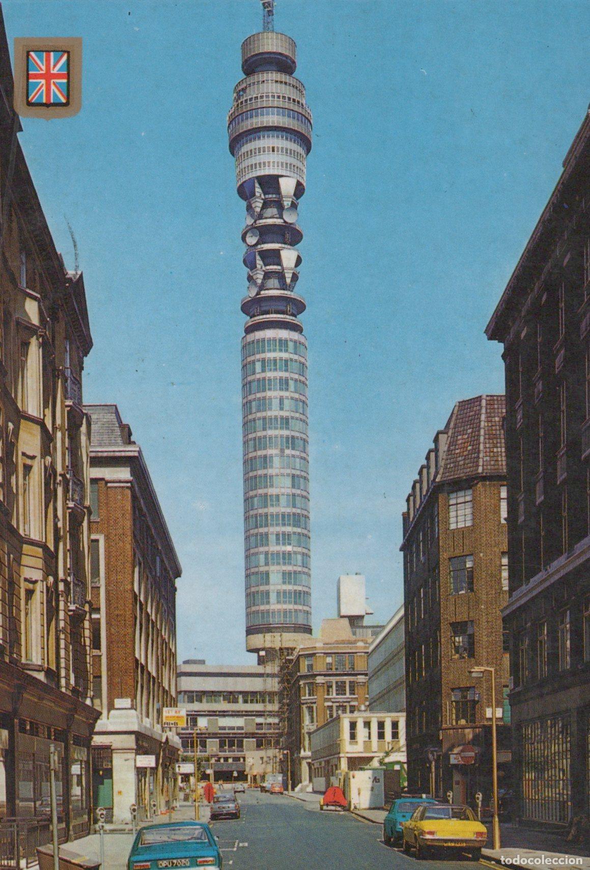 Cartoline: United Kingdom London Post Office Tower Street View With Cars Great *YAM013