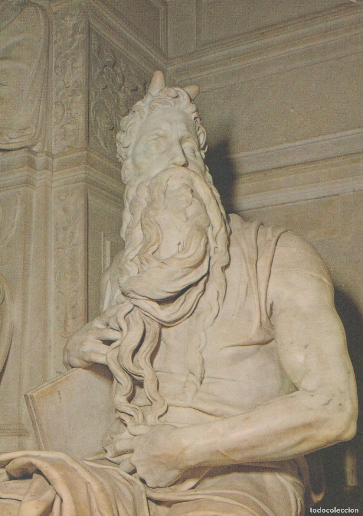 Cartoline: Italy Rome Basilica of St Peter in Vincoli Michelangelo Moses Statue Art *YAM019