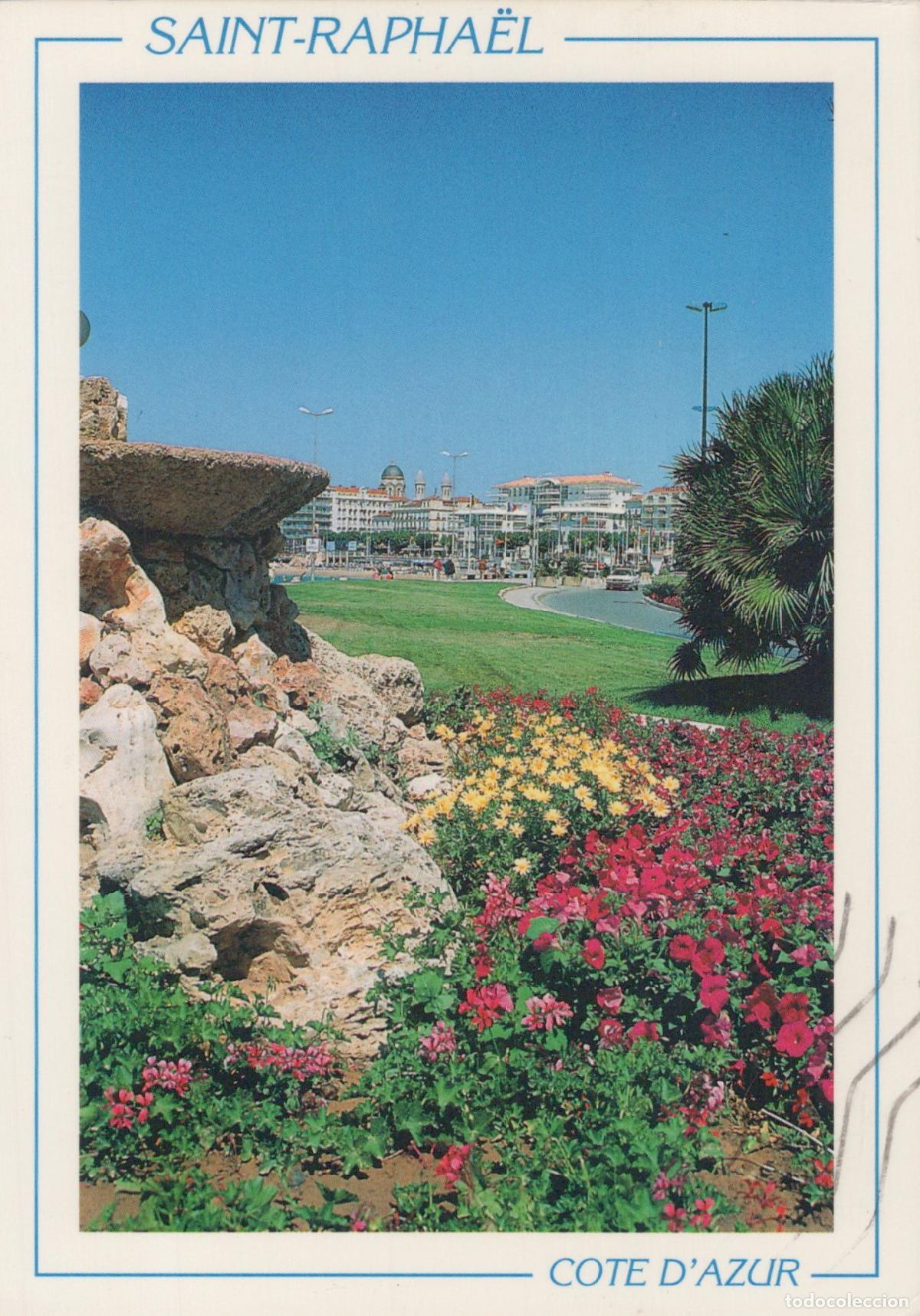 Cartoline: France Saint Rapha&euml;l Cote D Azur Flowers Park Cityscape Architecture *YAM023