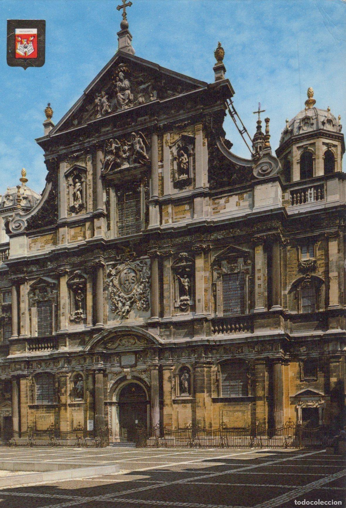 Postais: Belgium Antwerp St Charles Borromeo Church Baroque Facade *YAM040