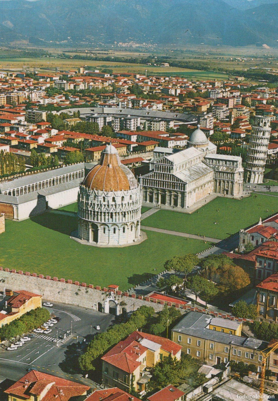 Postcards: Italy Pisa Aerial View Cathedral Square Leaning Tower Duomo Unposted *YAM053