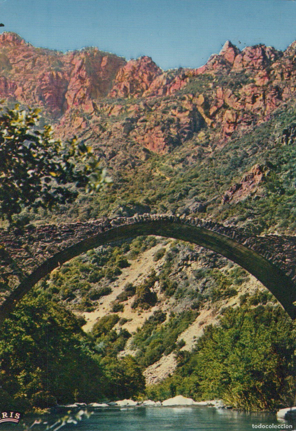 Postais: France Ota Genoese Bridge Over River Mountain Landscape *YAM065