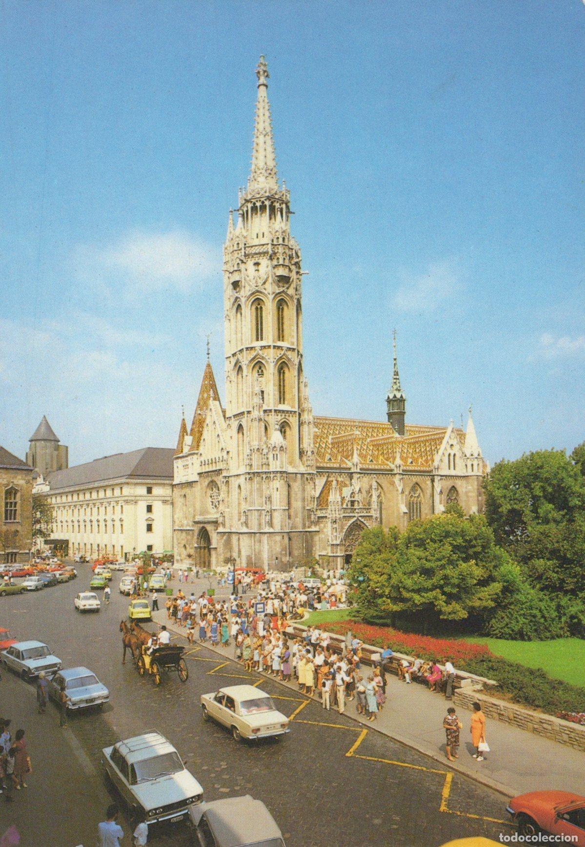Postais: Hungary Budapest Matthias Church 13th 19th C With Street Scene *YAM073