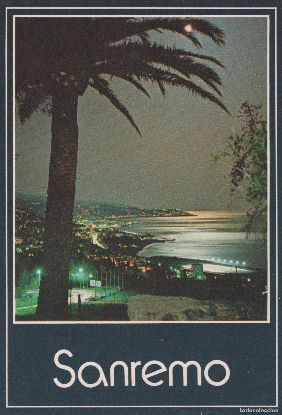 Postais: Italy Sanremo Riviera Dei Fiori Panorama From West By Night Unposted *YAM052