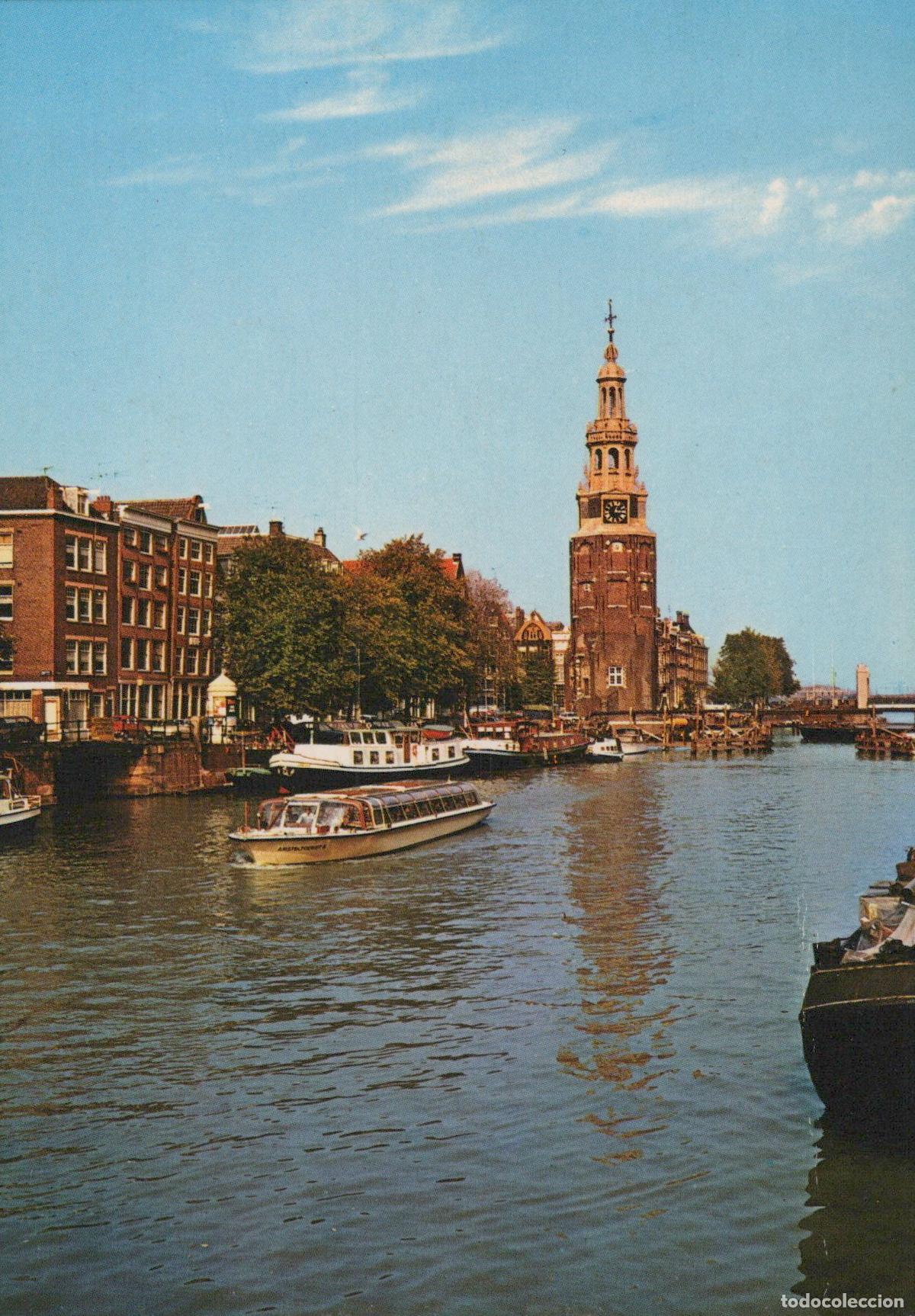 Postais: Netherlands Amsterdam Montelbaan Tower and Canal in Unposted *YAM061