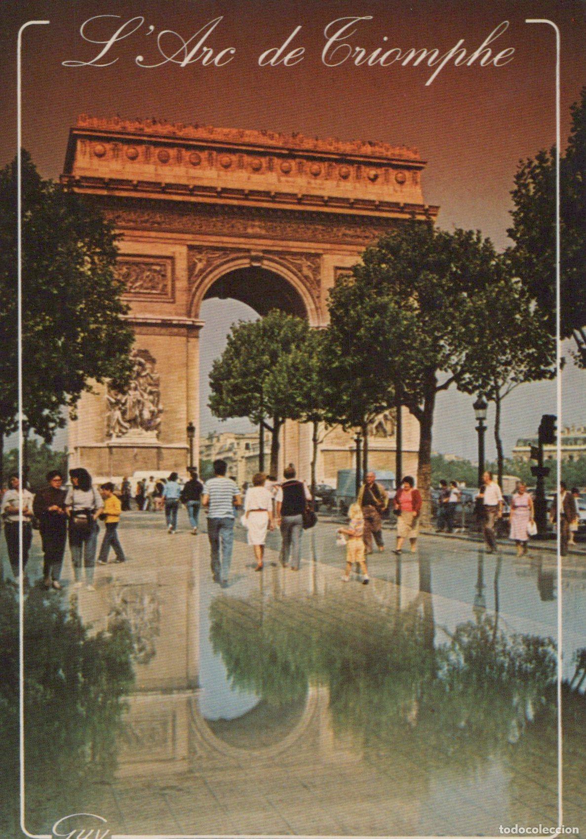Cartoline: France Paris L Arc de Triomphe Arch of Triumph With People and *YAM071