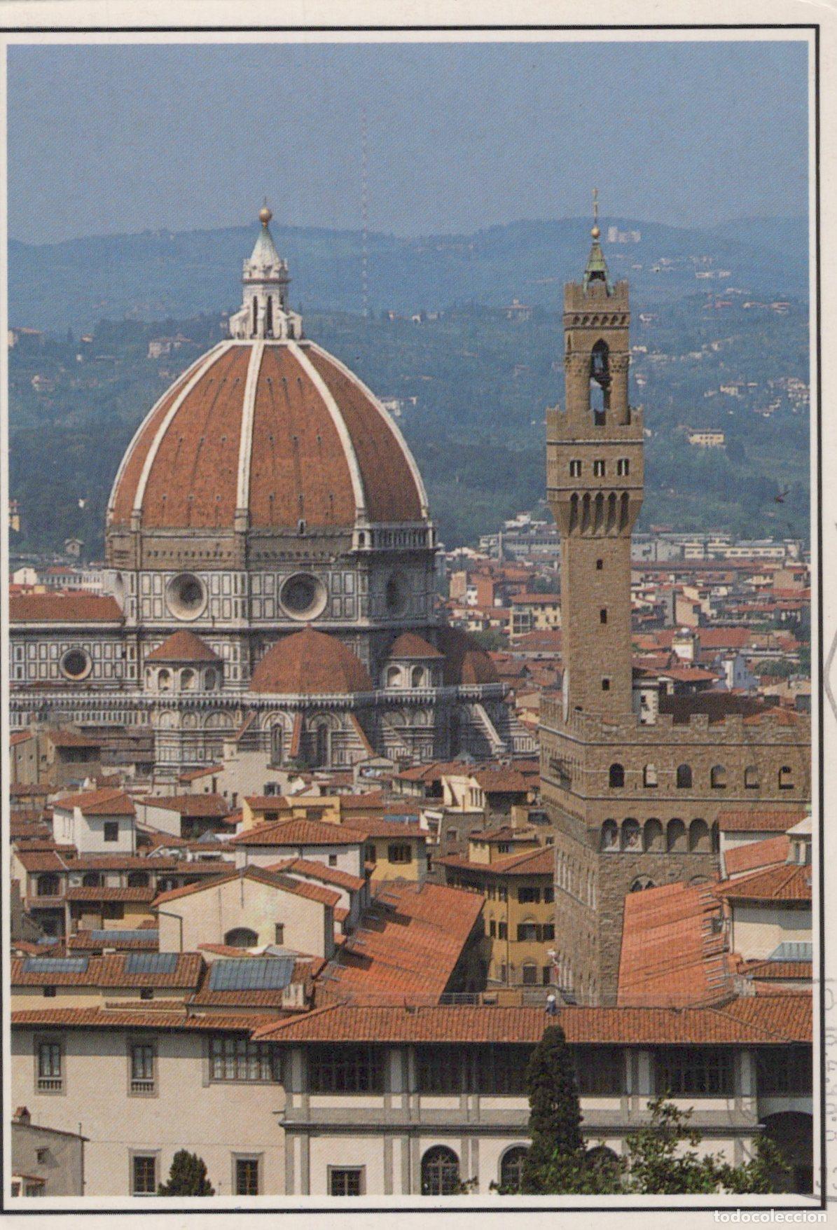 Postais: Italy Florence Duomo and Arnolfo Tower Cityscape Rooftops *YAM118
