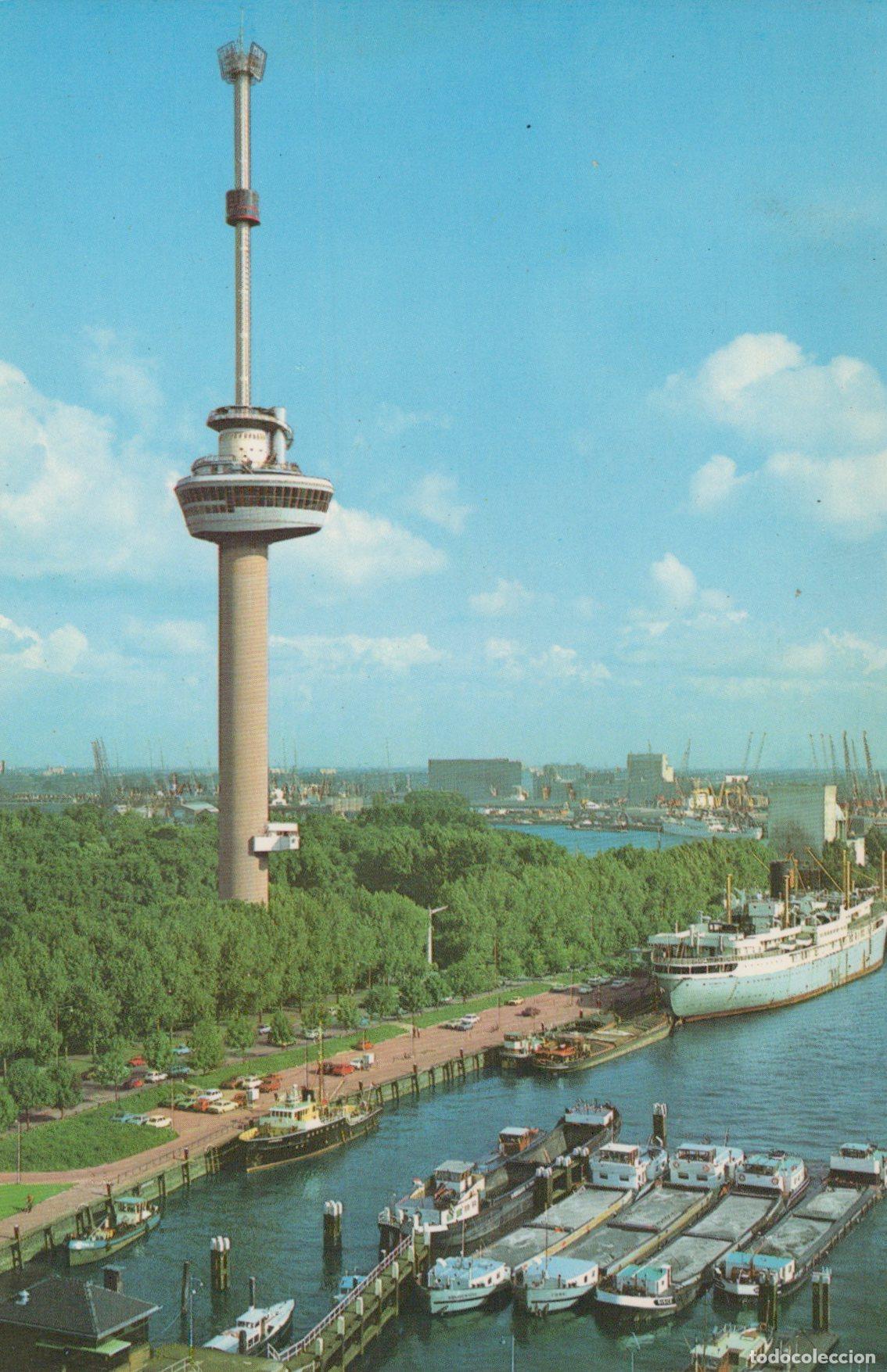 Postais: Netherlands Rotterdam Euromast Tower and Harbor in Unposted *YAM096