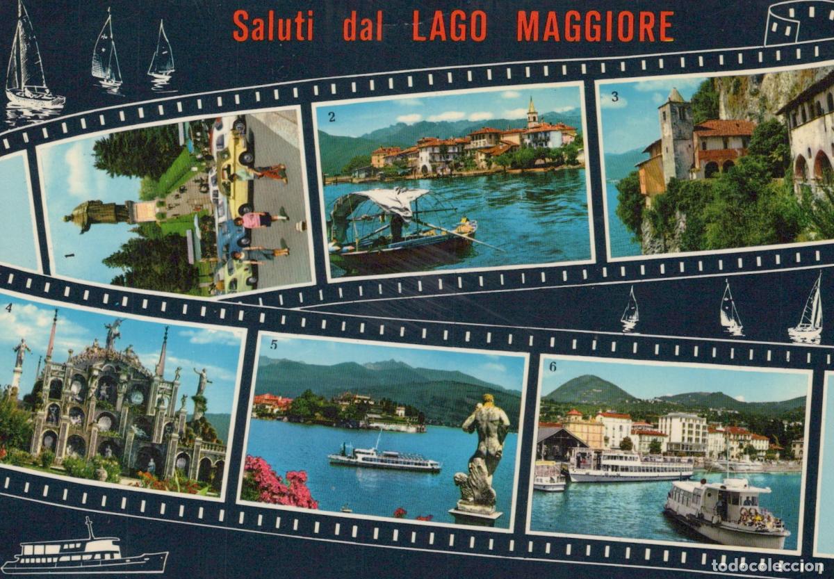 Postales: Italy Lake Maggiore Multi View Stresa Isola Bella Isola Pescatori Arona *YAM144