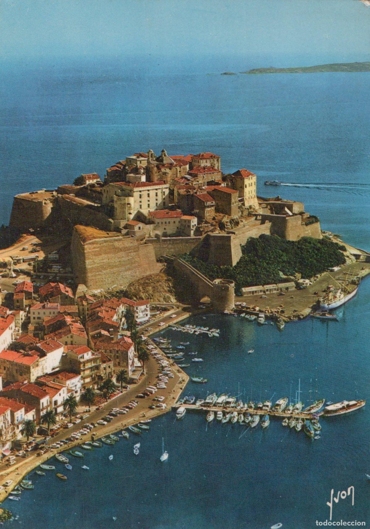 Postales: France Calvi Aerial View of Citadel and Port de Plaisance *YAM106