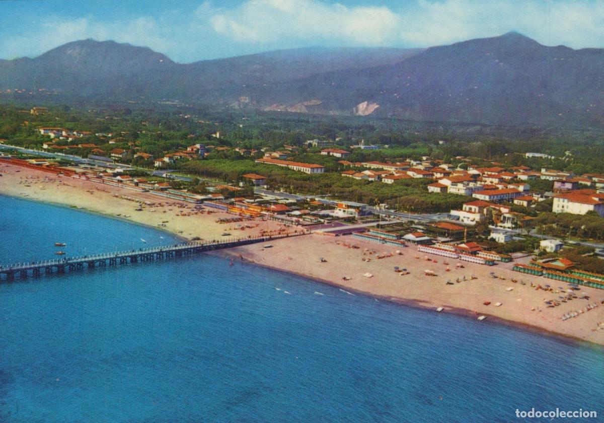 Postales: Italy Forte Dei Marmi Aerial View Beach Pier Mountains Unposted *YAM154