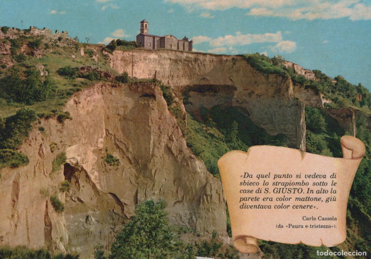 Postkarten: Italy Volterra The Rocks and San Giusto Church On Cliffside Unposted *YAM170