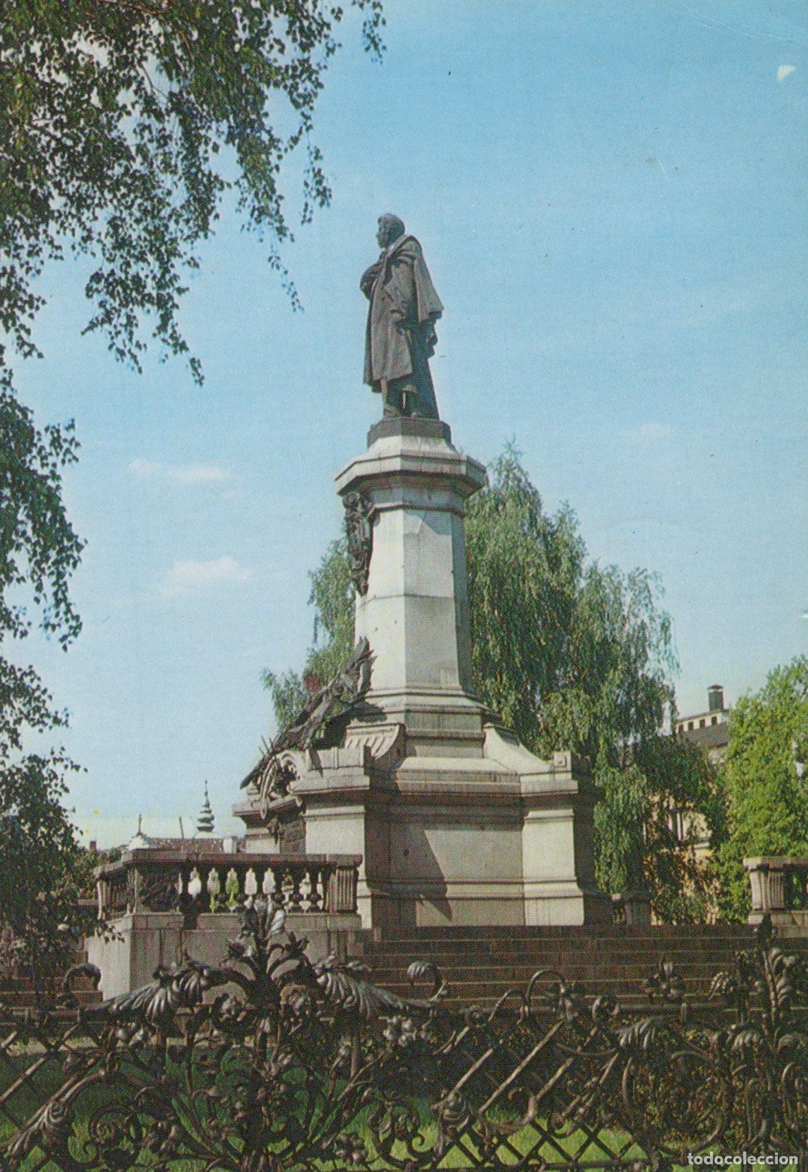 Postkarten: Poland Warsaw Adam Mickiewicz Monument 1960s Architecture *YAM121