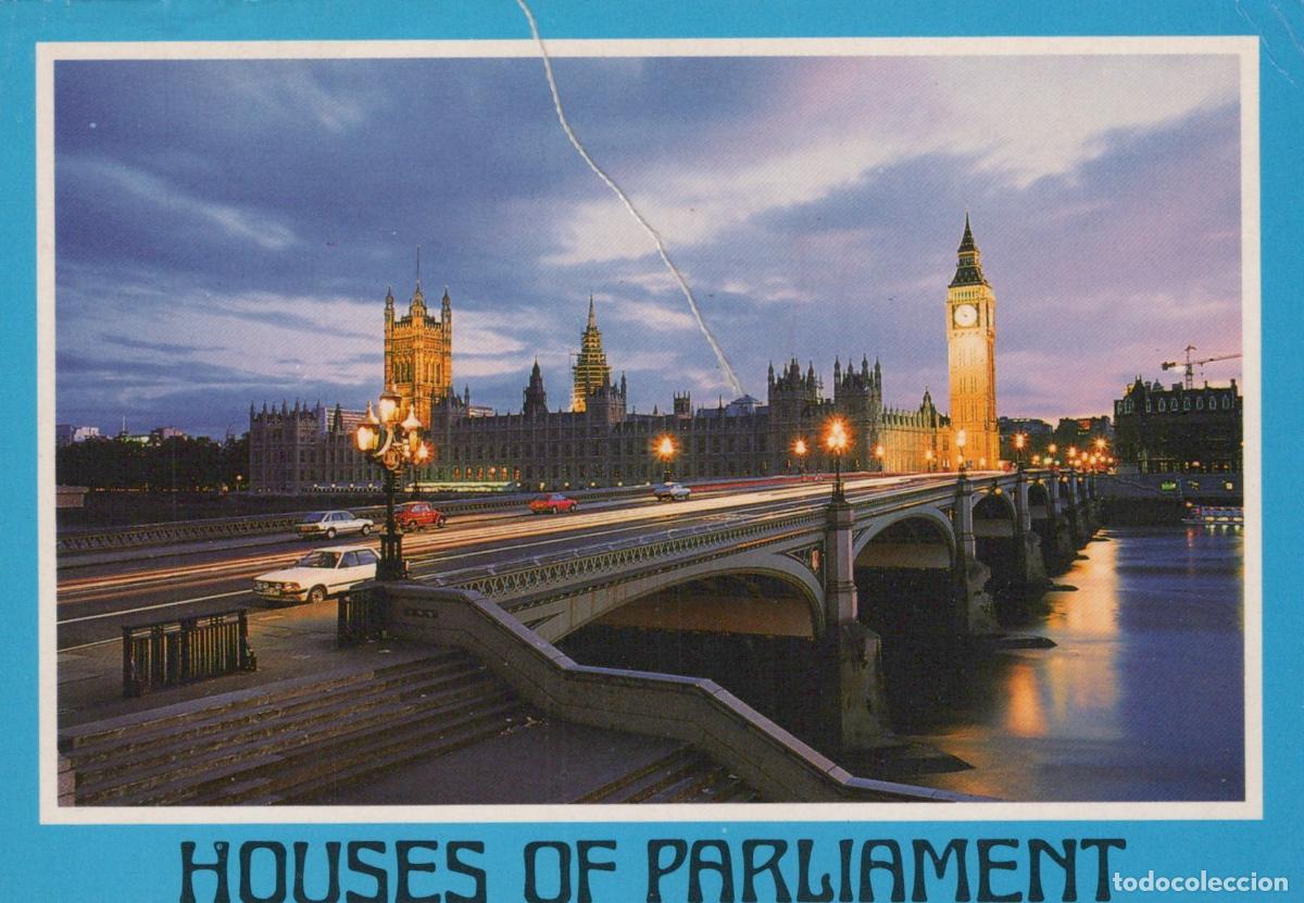Postkarten: United Kingdom London Houses of Parliament and Westminster Bridge At *YAM189