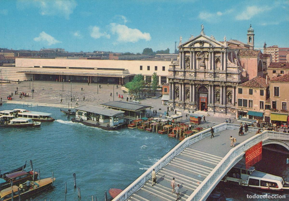 Cartes Postales: Italy Venice Santa Lucia Railway Station and San Geremia Church Unposted *YAM203
