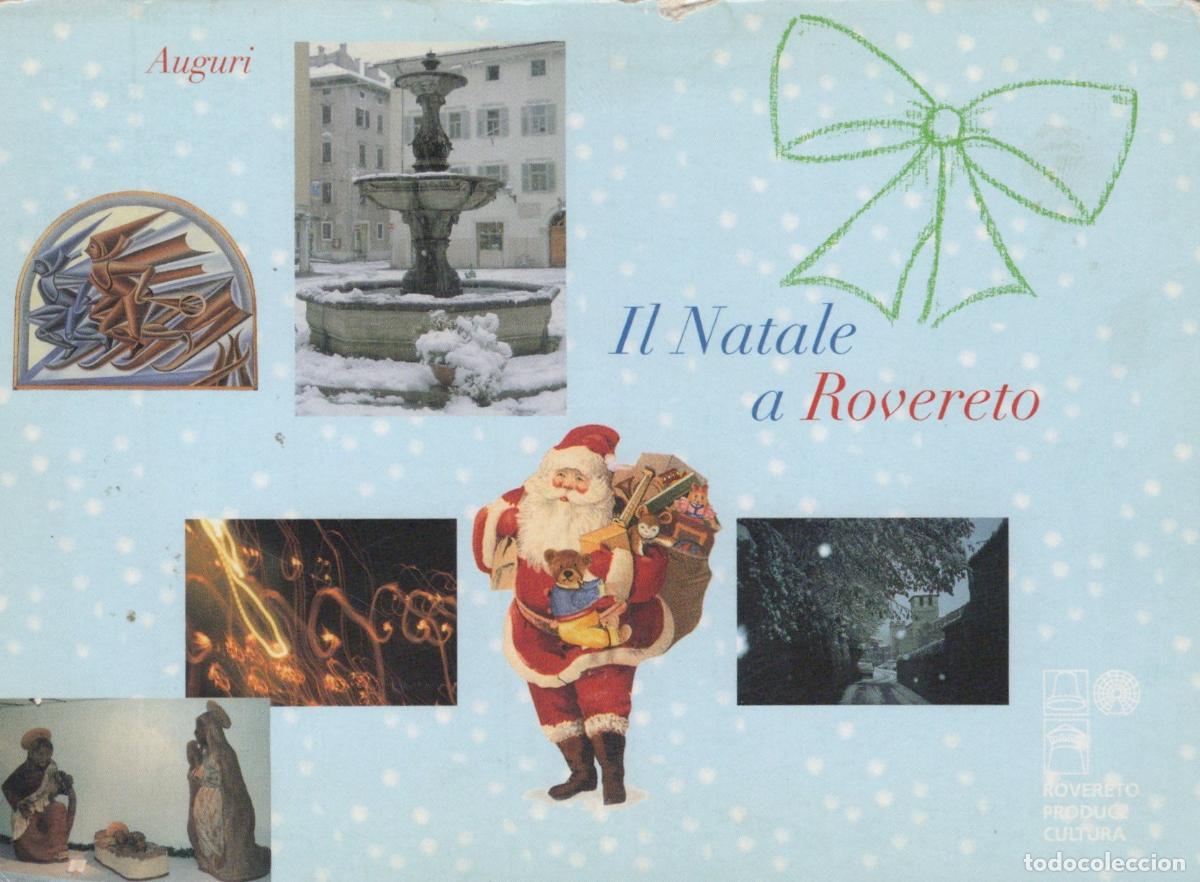 Cartes Postales: Italy Rovereto Christmas Market Santa Claus Fountain Nativity Unposted *YAM210