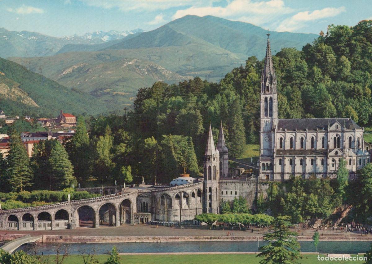 Postais: France Lourdes Sanctuary Mountains Religious Architecture *YAM229