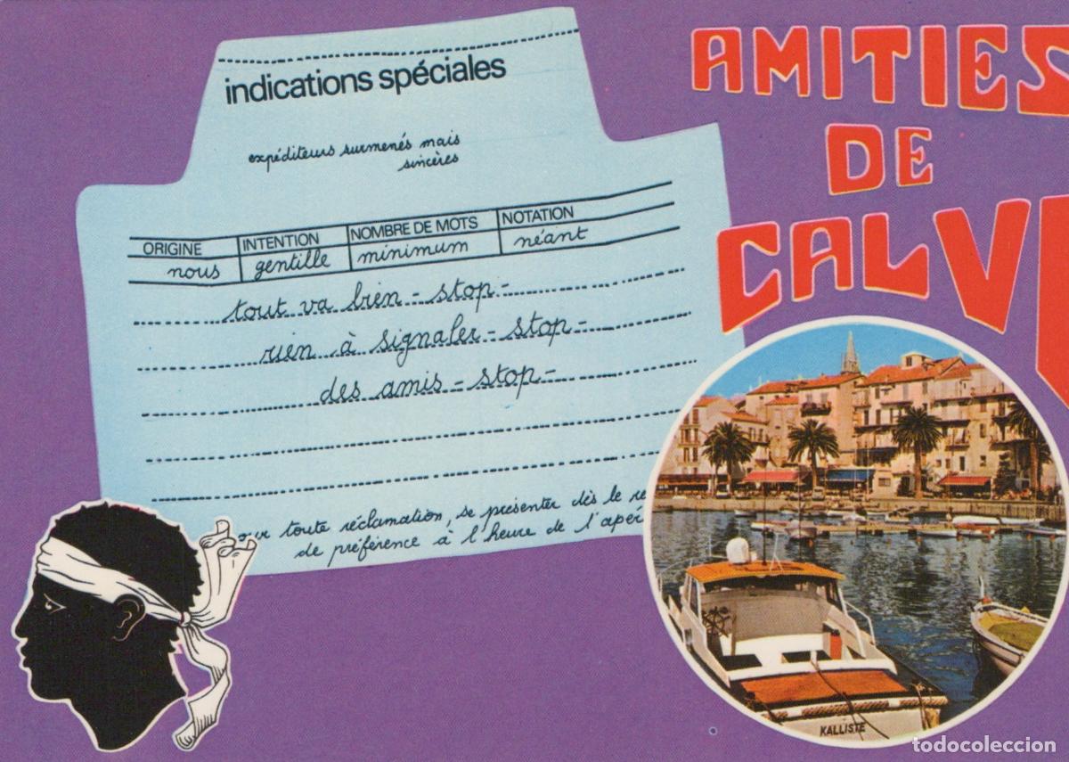 Cartes Postales: France Calvi Port de Plaisance and Quai Landry Boats Unposted *YAM166