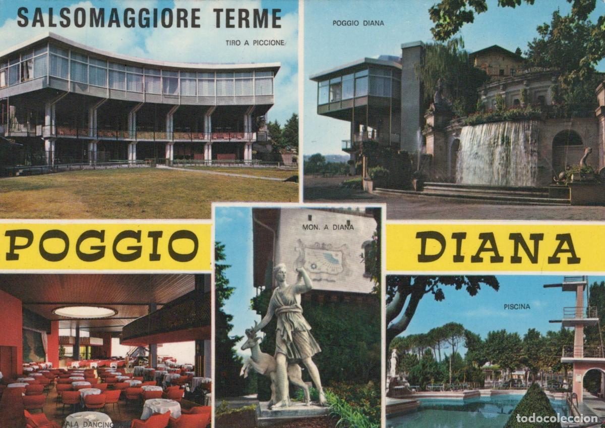 Postkarten: Italy Salsomaggiore Terme Poggio Diana Hotel Modern Architecture Pool *YAM239