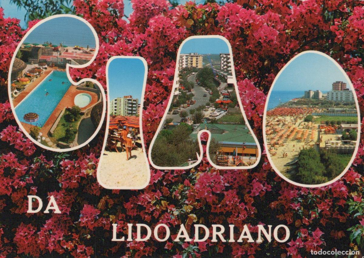 Cartoline: Italy Lido Adriano Ciao Multi View Beach Resort Swimming Pool Unposted *YAM176