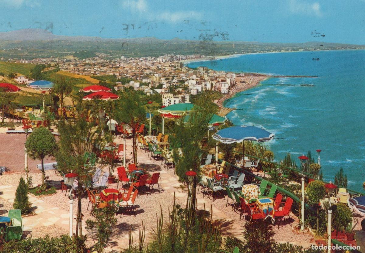 Postales: Italy Gabicce Monte Adriatic Riviera View Beach Town 1960s *YAM249