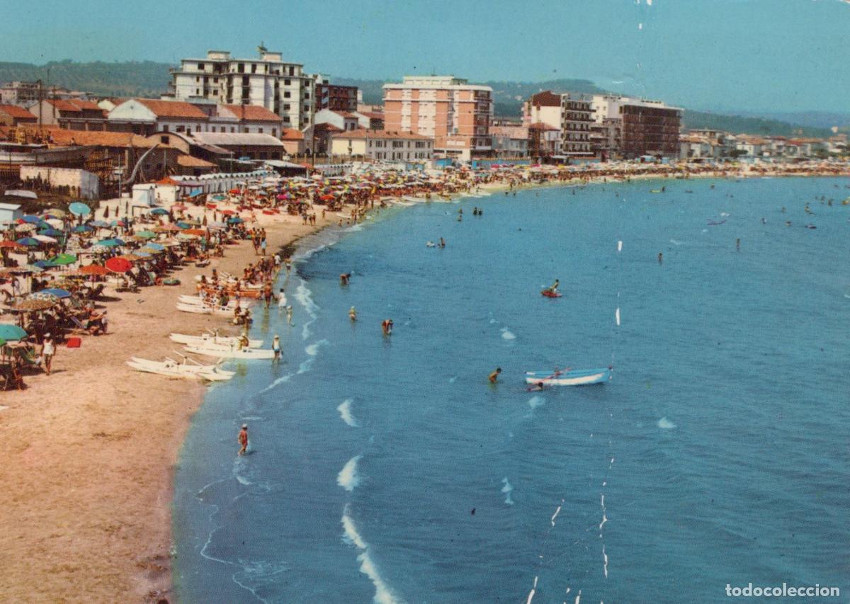Postales: Italy Civitanova Marche Beach Crowded Summer Scene With Buildings *YAM265