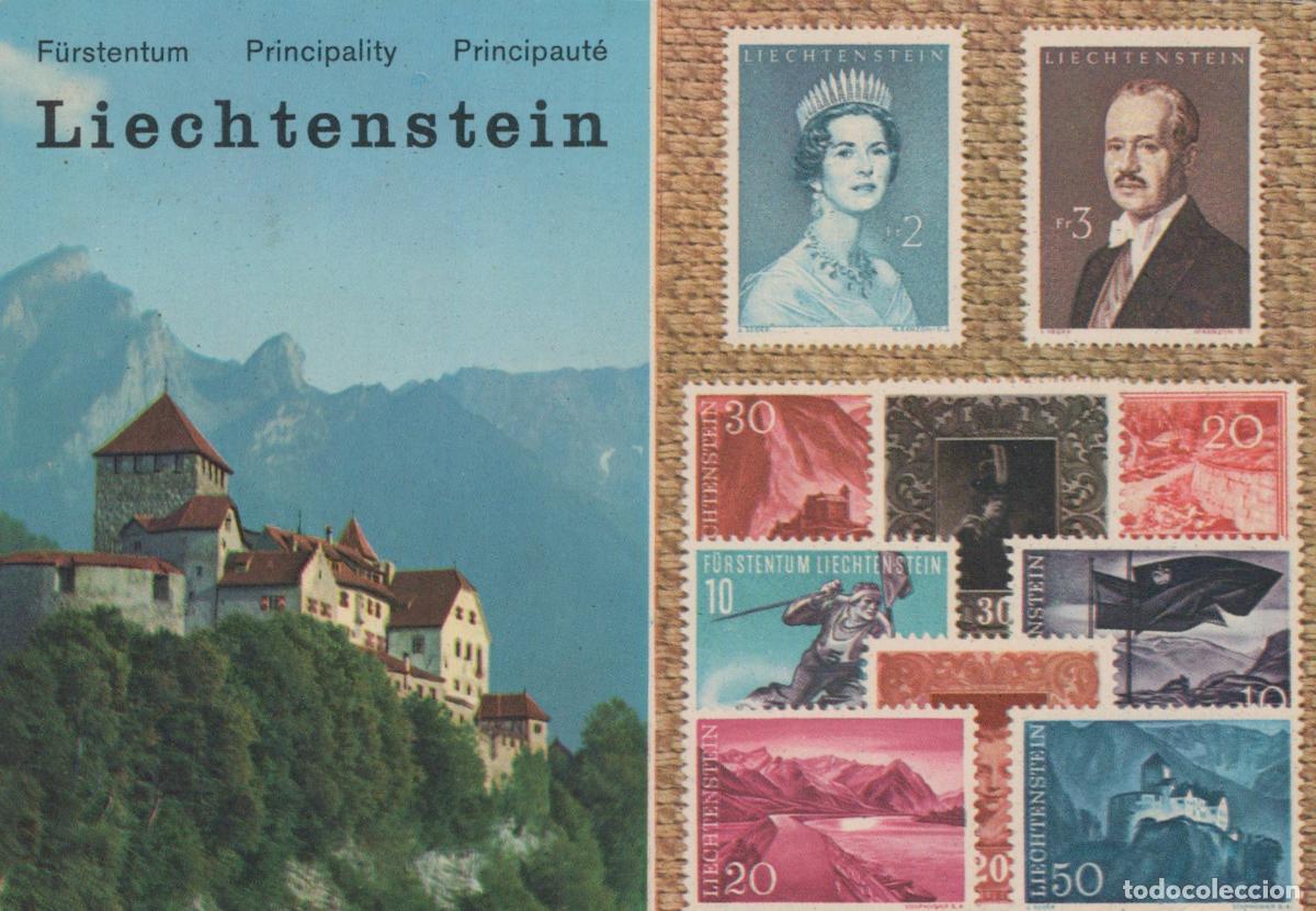 Postales: Liechtenstein Vaduz Castle With Falknis Mountain Stamps of the *YAM270