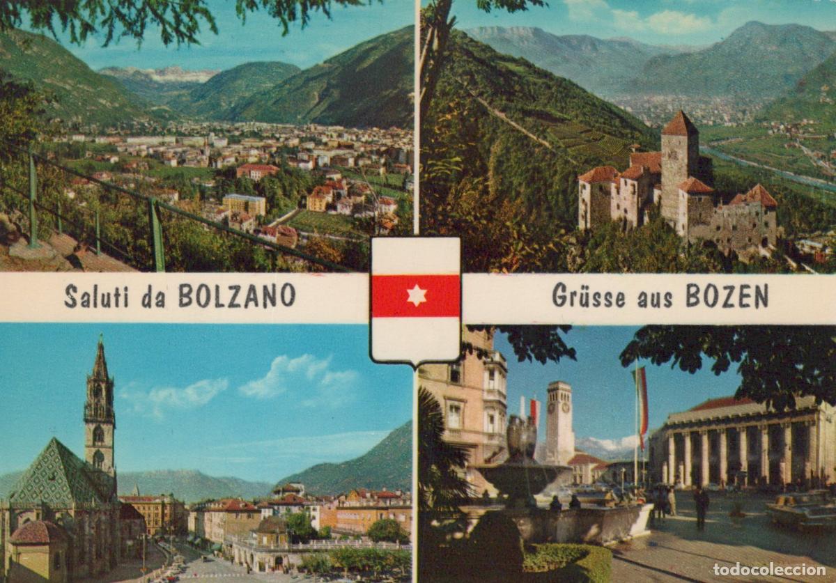 Postales: Italy Bolzano Multi View Cityscape Castle Cathedral Fountain Square *YAM278