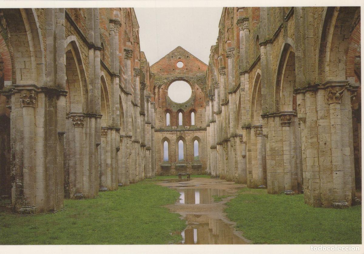 Postales: Italy Siena Tuscany San Galgano Abbey Ruins Interior View Unposted *YAM289