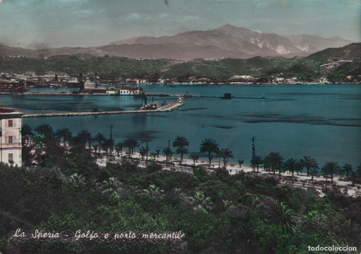 Cartes Postales: Italy La Spezia Gulf and Commercial Port Panoramic Real Photo Unposted *YAM299
