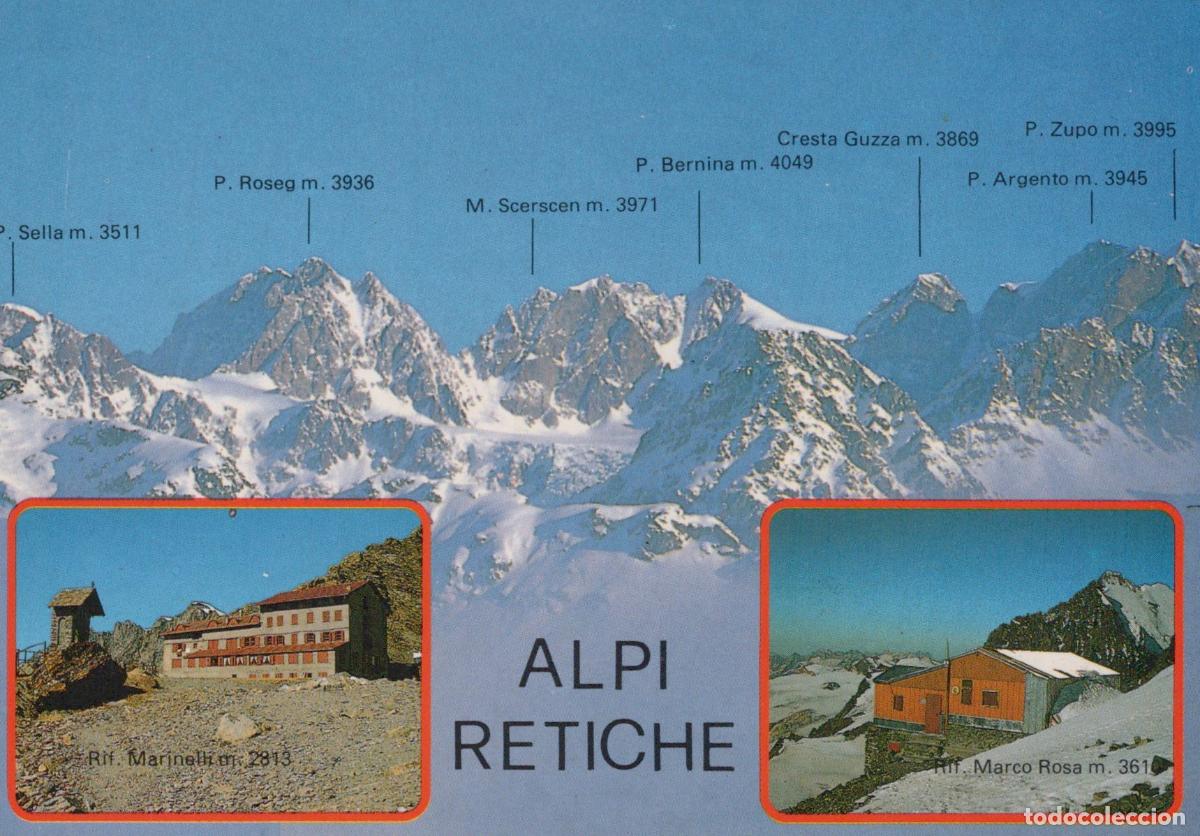 Cartes Postales: Italy Sondrio Rhaetian Alps Rifugio Marinelli Marco Rosa Mountain Peaks *YAM227