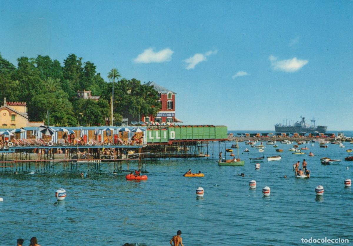 Postkarten: Italy Rapallo Porticciolo E Bagni Port and Baths Hafen und B&auml;der *YAM232