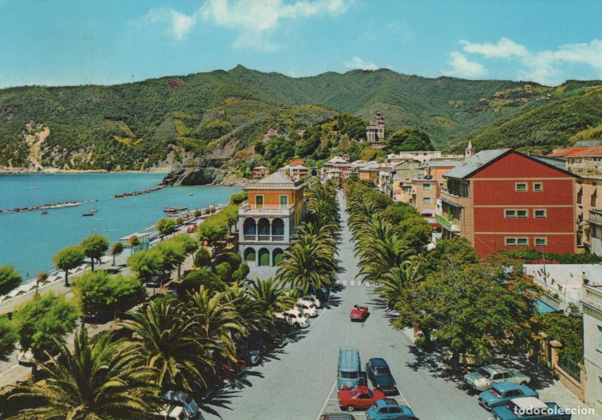 Postales: Italy Moneglia Viale Delle Palme Palm Avenue With Coastal View *YAM236
