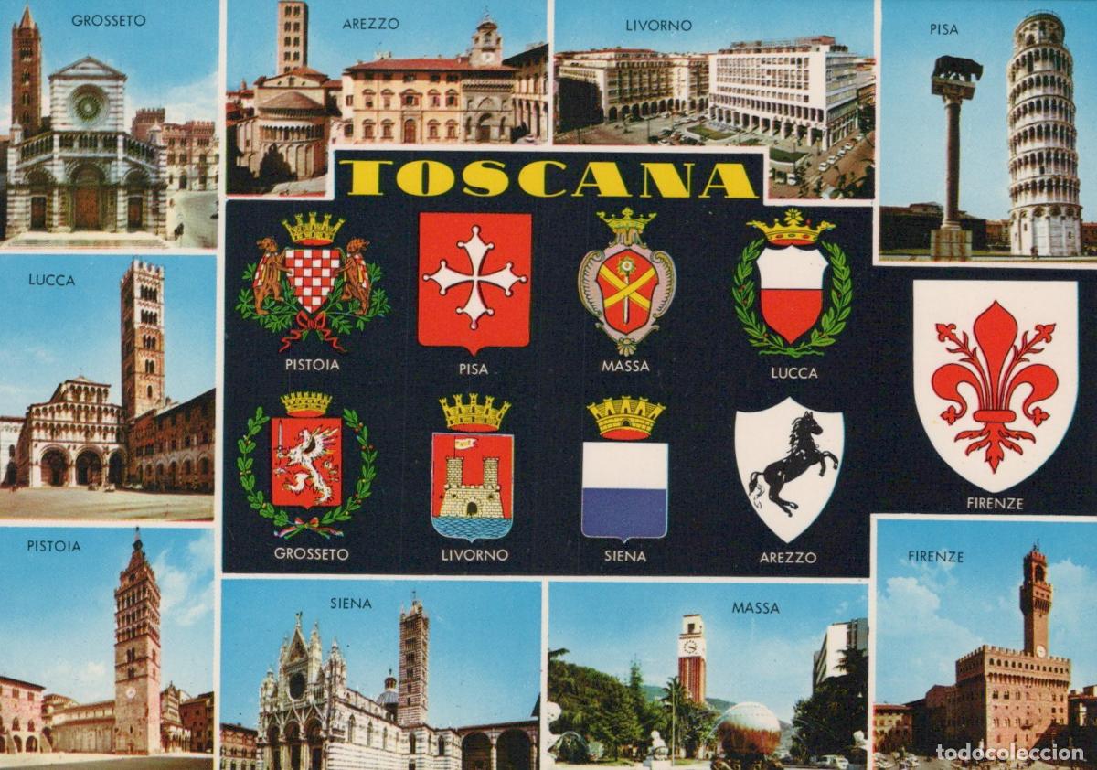 Postales: Italy Multiple Cities Multi View With City Coats of Arms and Unposted *YAM351