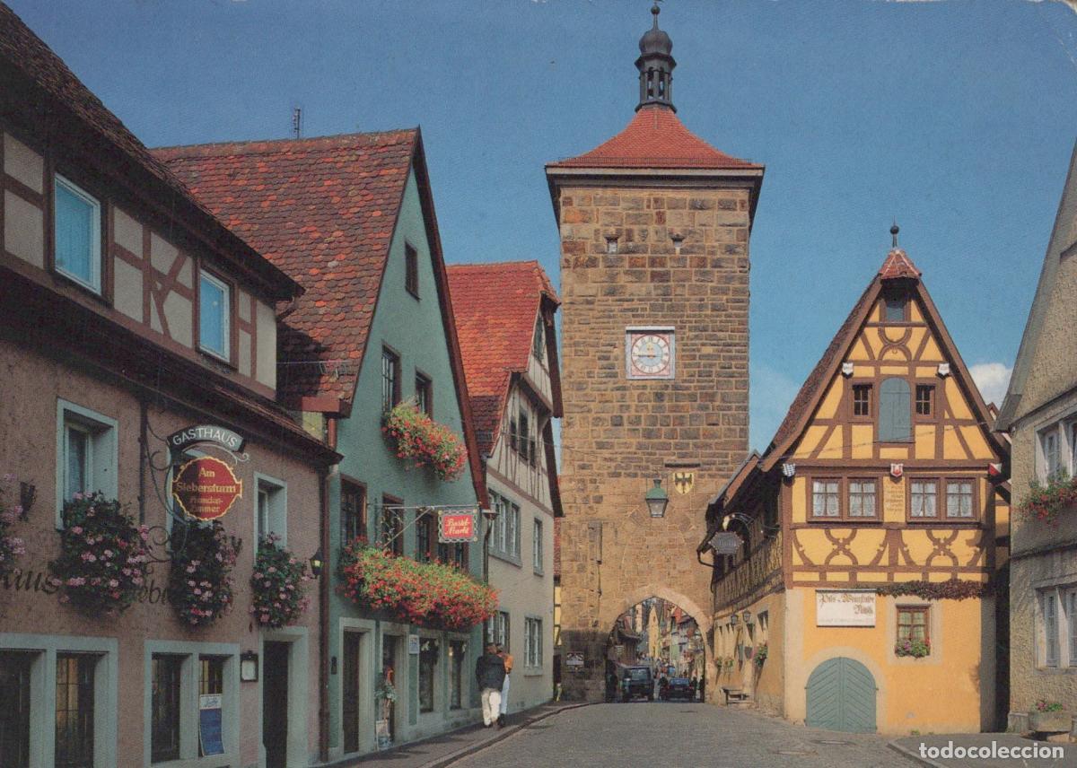 Postales: Germany Rothenburg Ob der Tauber Siebersturm 13th Century Sieber Tower *YAM246