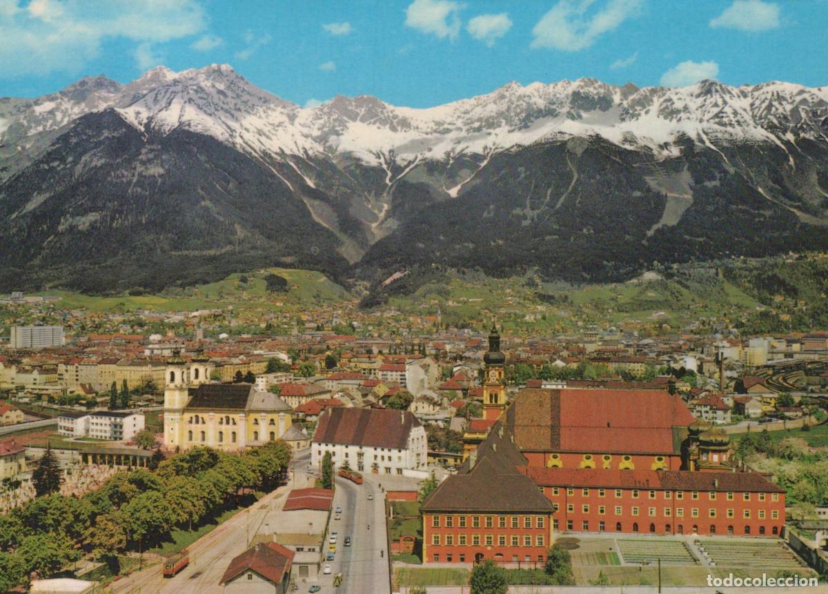 Postales: Austria Innsbruck Panoramic View of City and Northern Chain Mountains *YAM359