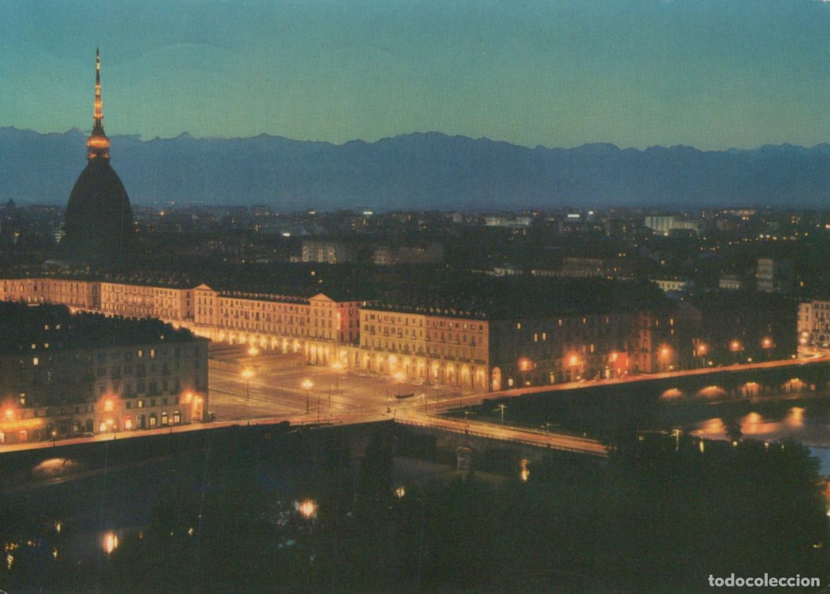 Postales: Italy Turin Night Panorama Mole Antonelliana Piazza Vittorio Veneto *YAM252