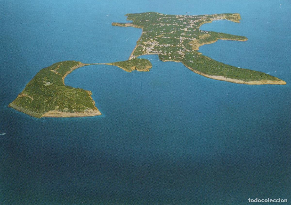 Postales: Italy Procida Island Aerial View of the Coastline and Town Unposted *YAM376