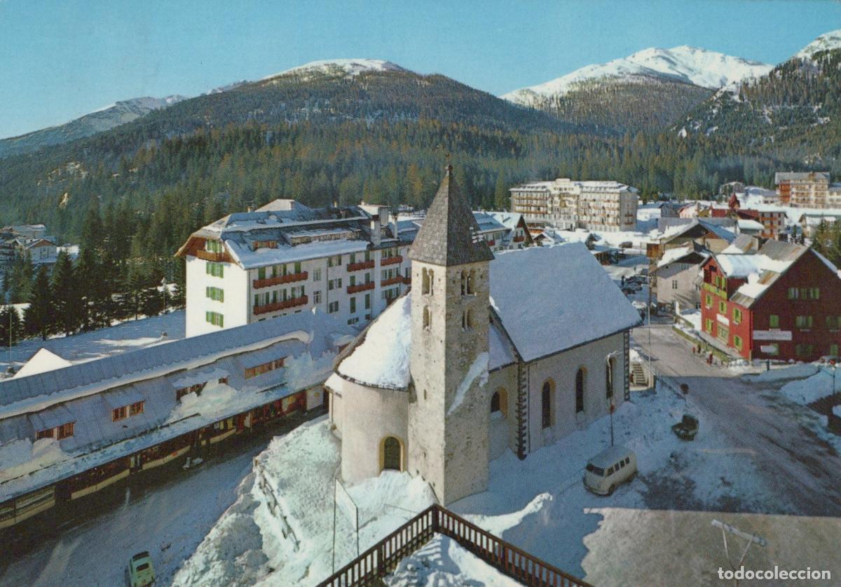 Postales: Italy San Martino DI Castrozza Dolomites Winter Church and Village View *YAM256