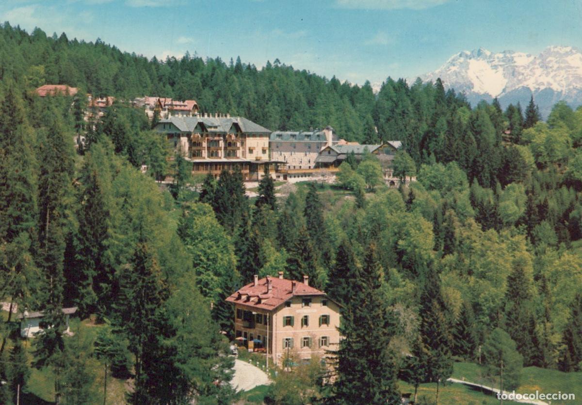 Postales: Italy Bolzano Mendelpass Mountain Landscape Hotel Architecture *YAM257