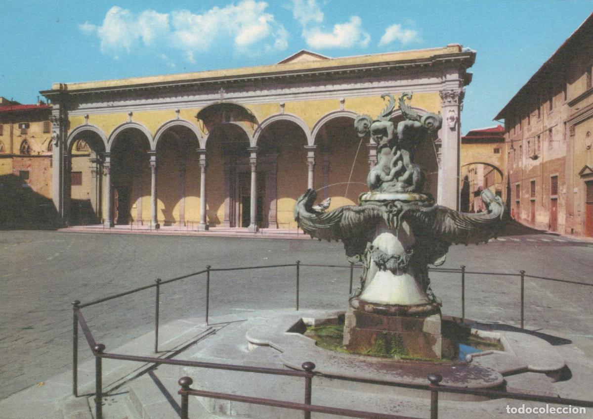 Postales: Italy Florence Piazza SS Annunziata Fountain and Loggia Dei Unposted *YAM380