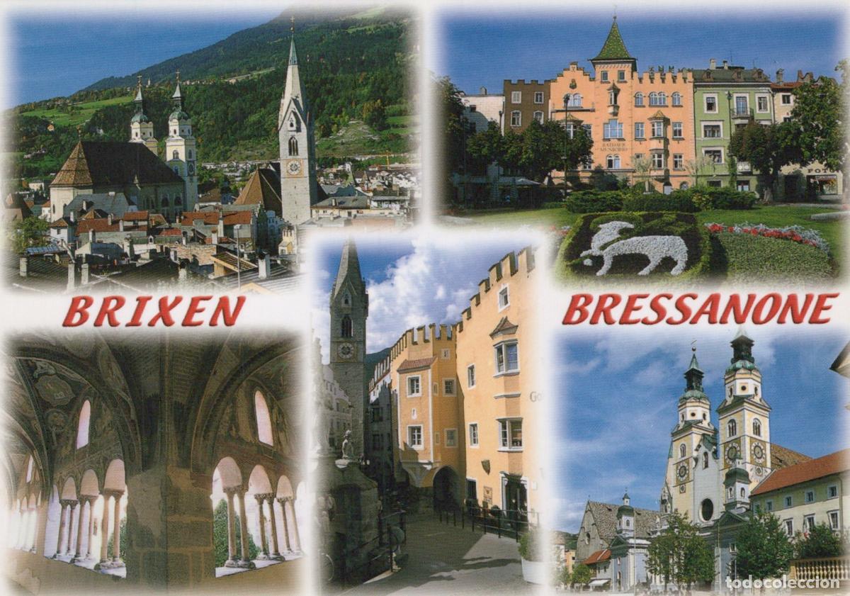 Postales: Italy Brixen Bressanone Multi View Cityscape Architecture Churches *YAM390