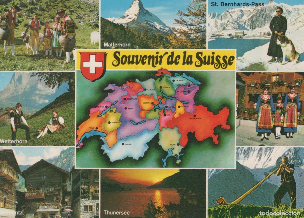 Postales: Switzerland Bern Souvenir Multi View Matterhorn Wetterhorn Thun Lake St *YAM389