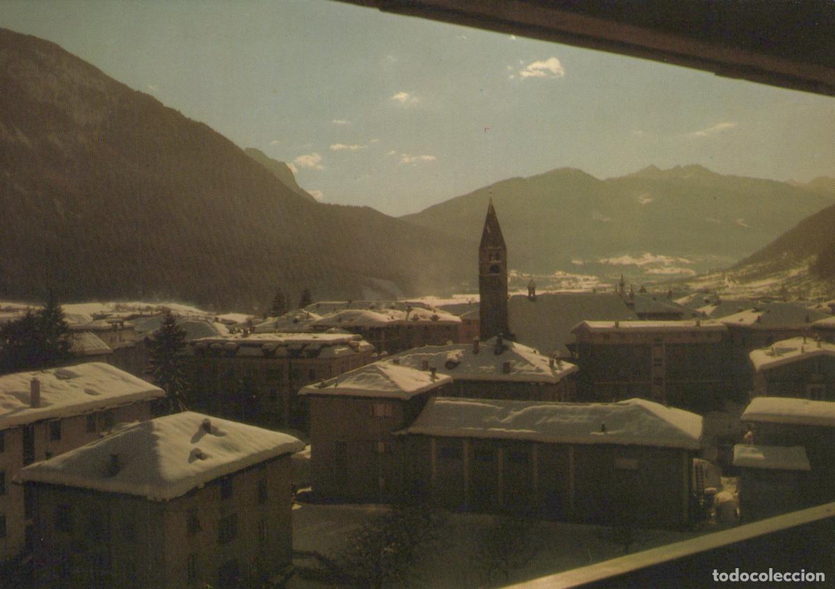 Postales: Italy Mal&eacute; Val DI Sole Winter Mountain Village Snow Covered Unposted *YAM400