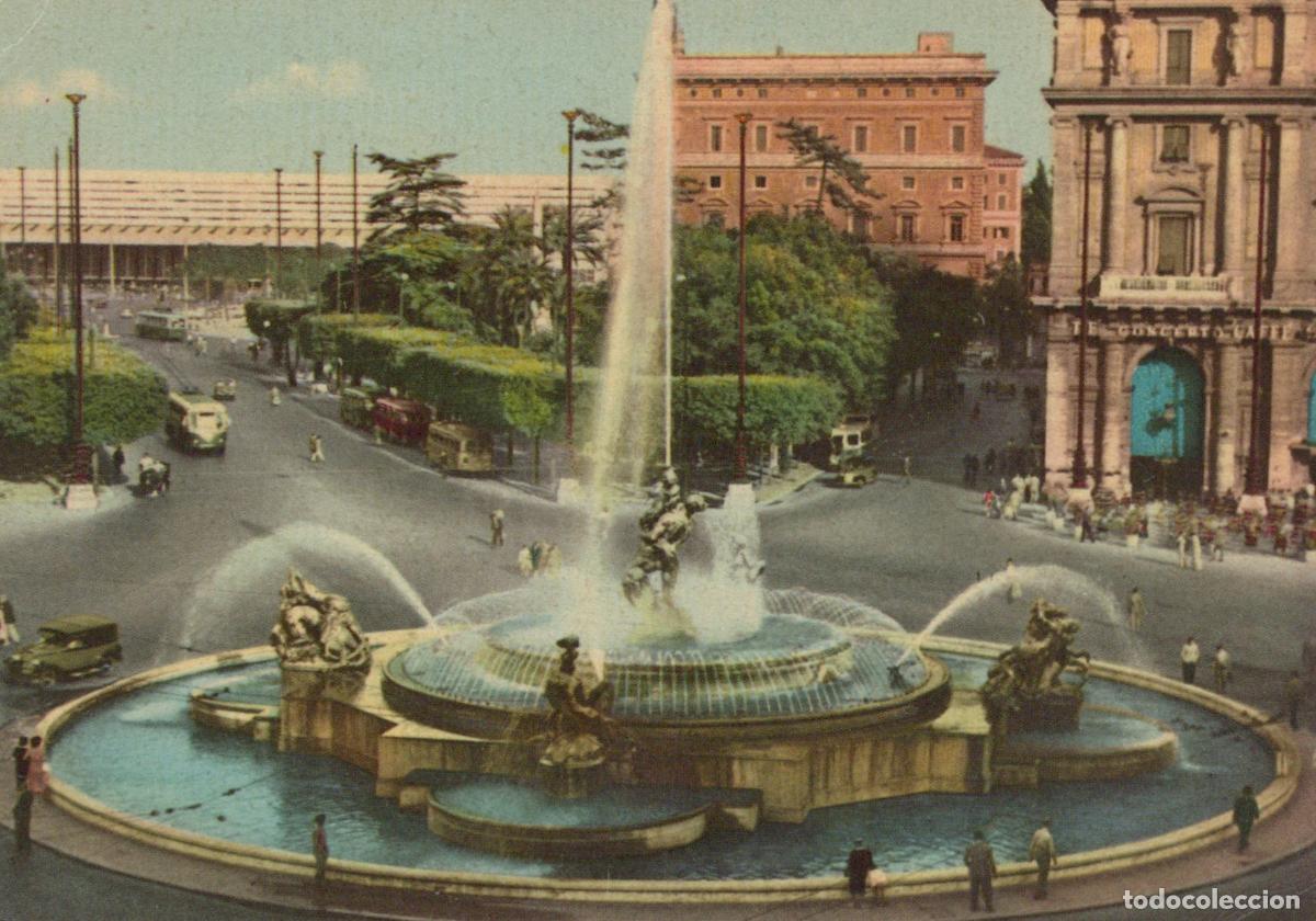 Postales: Italy Rome Piazza Esedra Fountain of the Naiads Vintage Unposted *YAM276