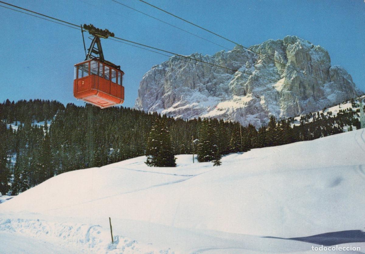 Postcards: Italy Dolomites Funivia Plan de Gralba Ski Gondola Winter Landscape *YAM421