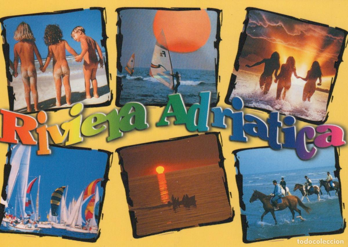 Postcards: Italy Rimini Adriatic Riviera Beach Scenes Nude Children Unposted *YAM426