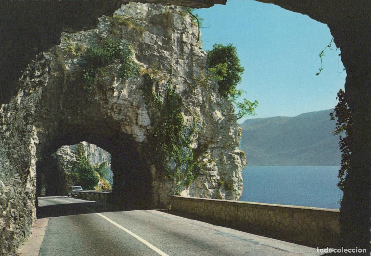 Postcards: Italy Lake Garda Western Gardesana Road Tunnel Landscape Unposted *YAM451