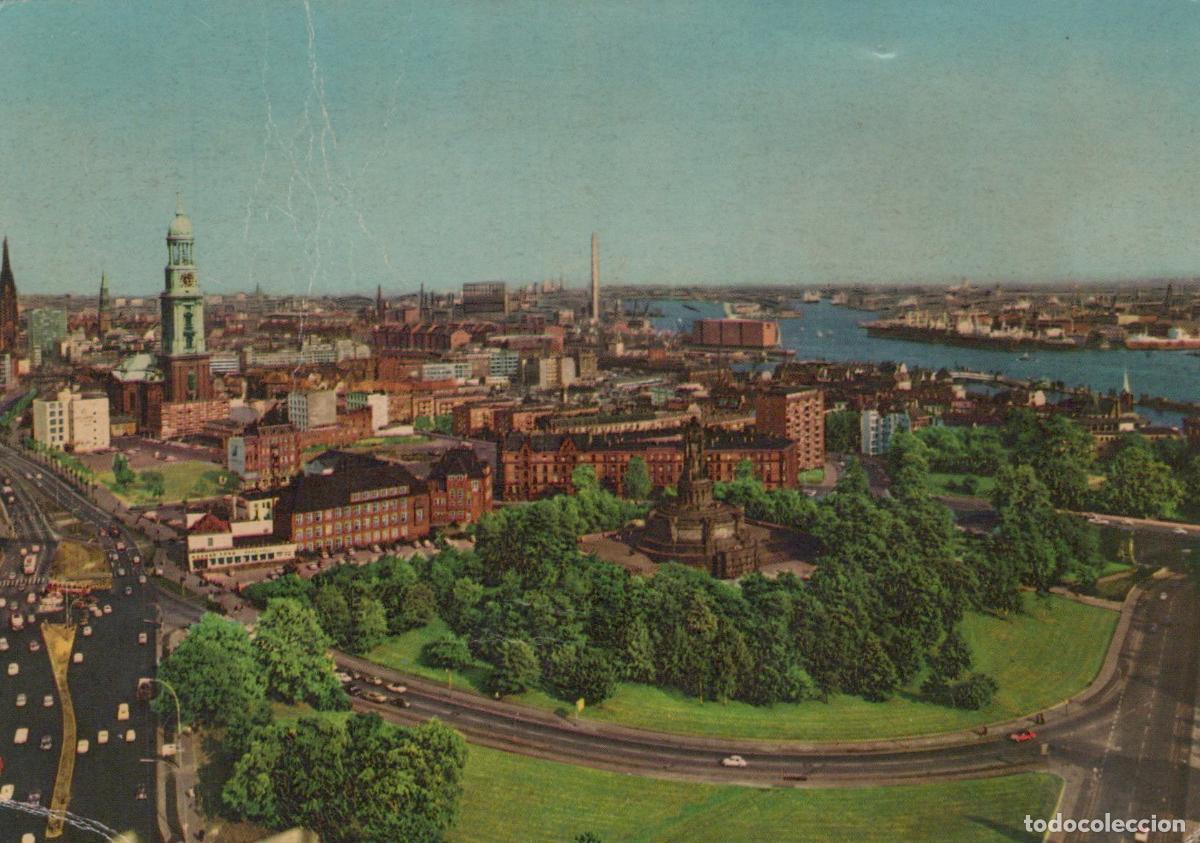 Postales: Germany Hamburg Cityscape View With St Michael S Church and Elbe River *YAM464