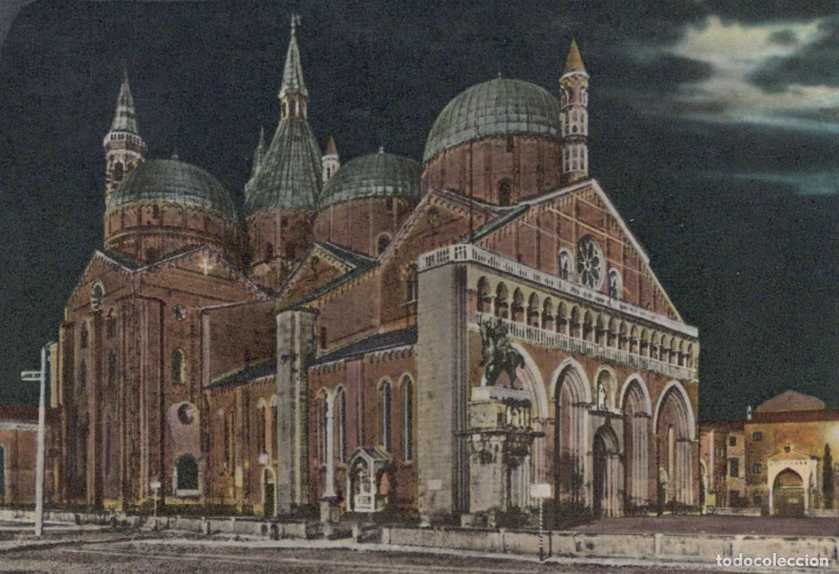 Postais: Italy Padova Basilica del Santo By Night Architecture Church Unposted *YAM474